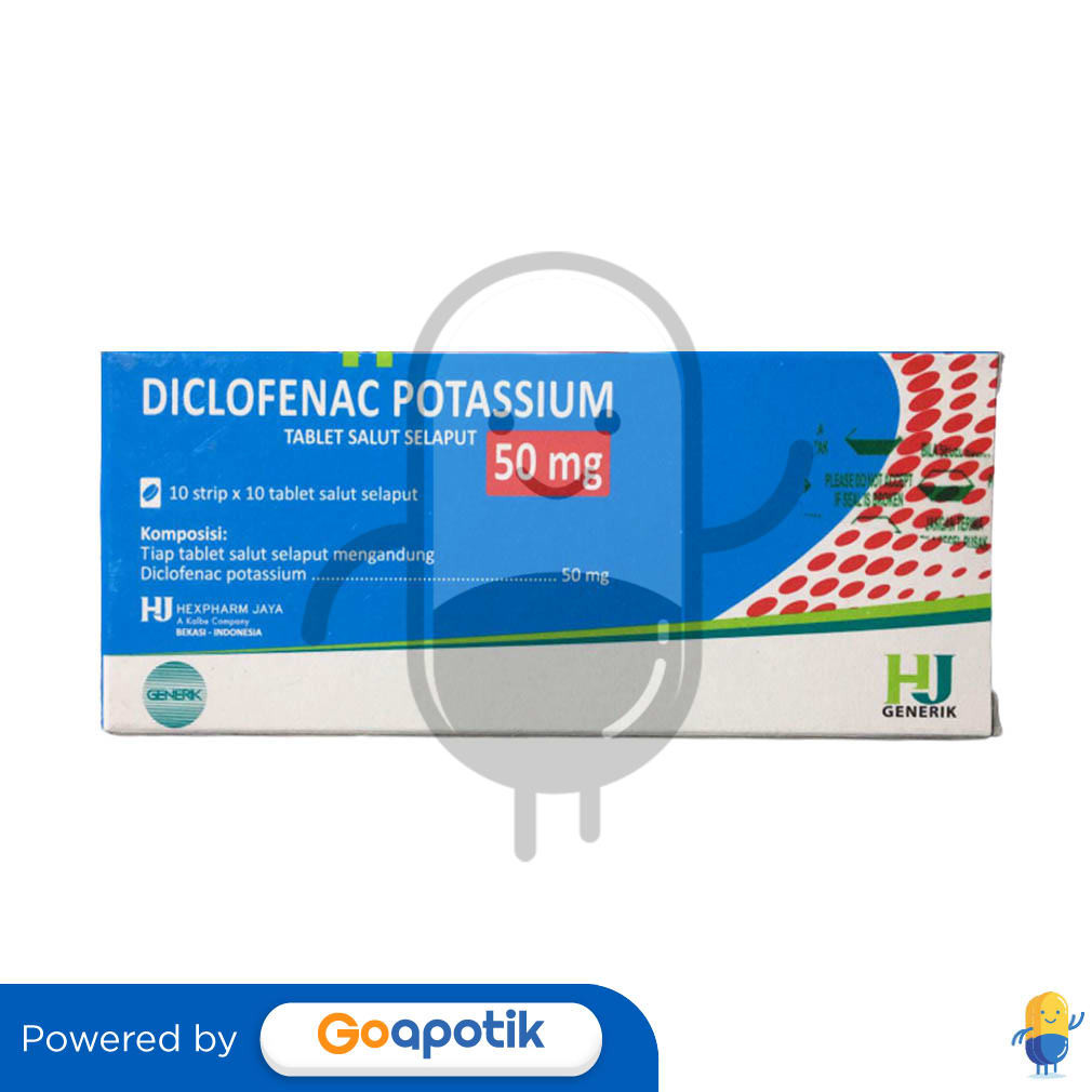 Diclofenac Potassium Hexpharm 50 Mg Box 100 Tablet