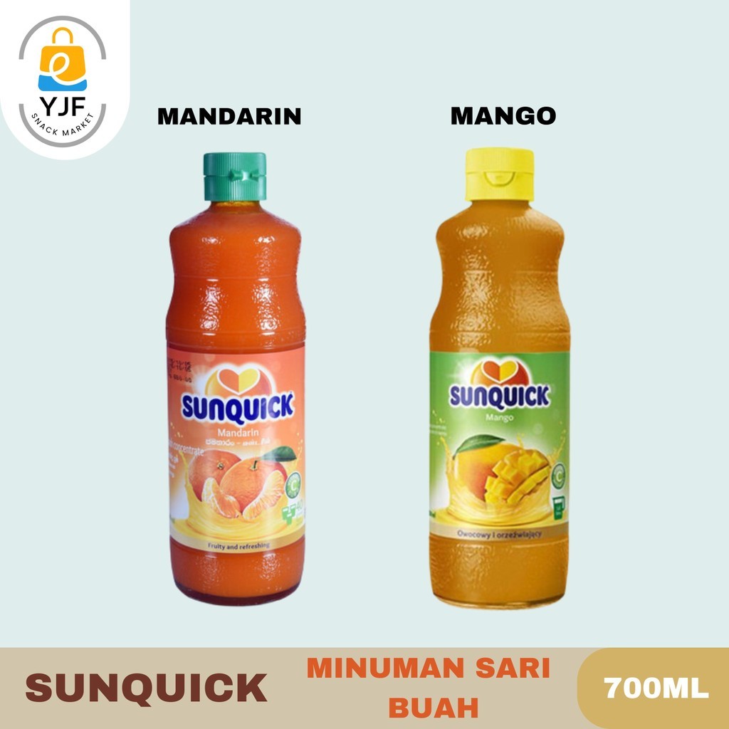 

Sunquick Minuman Sari Buah / Sirup Buah Mangga / Sirup Buah Jeruk Mandarin / Jus Sirup Buah - 700ml