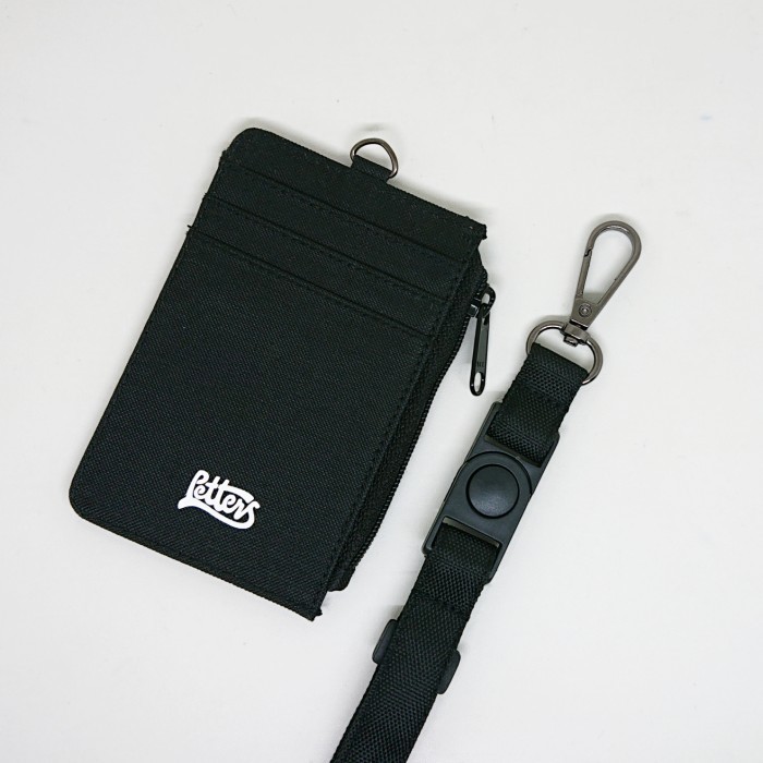 

id card holder & Lanyard Adjustable Black