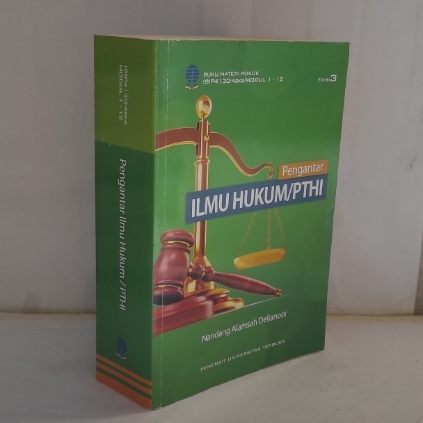 Pengantar ilmu hukum / PTHI by nandang alamsyah deliarnoor universitas terbuka ORIGINAL