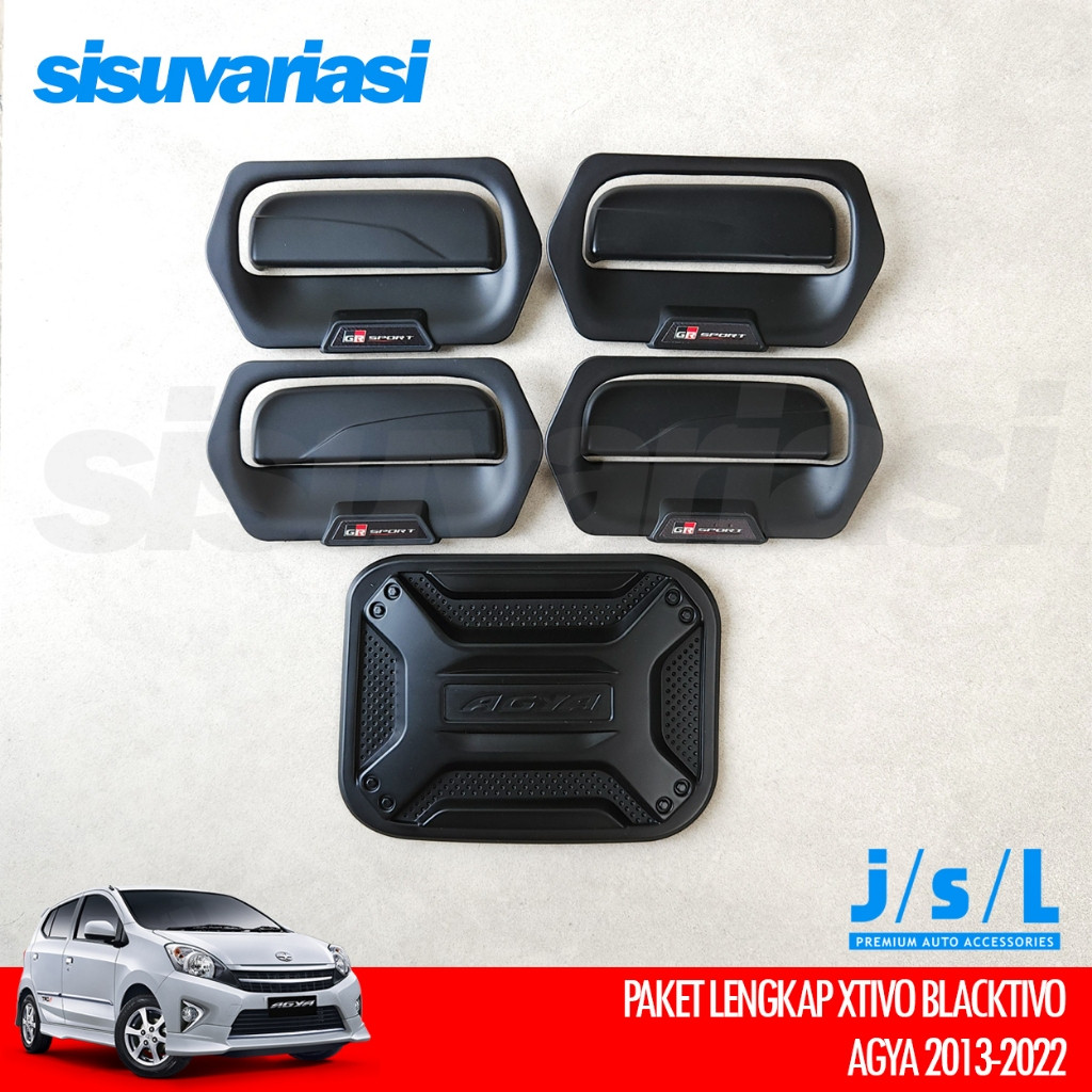 Agya Ayla Aksesoris Garnish Paket Tank Cover Door Handle Outer Pintu