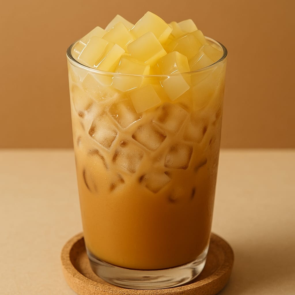 

Konjac Jelly COCONUT MILK / KELAPA 2kg – Topping Minuman Kekinian / Bubble Tea / Halal /Es Buah / Milk Tea / Puding