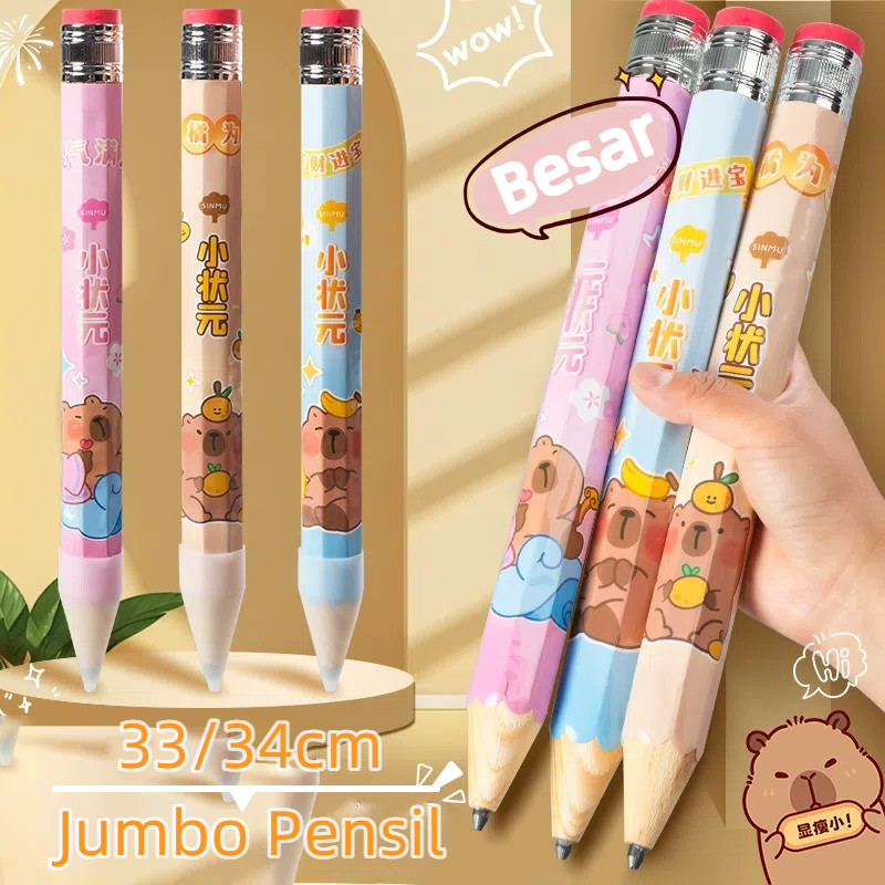

Pensil Jumbo 33 CM Besar Kreatif Pensil Kartun Lucu Pensil Mainan Pencil Hiasan Photo Kado Pensil