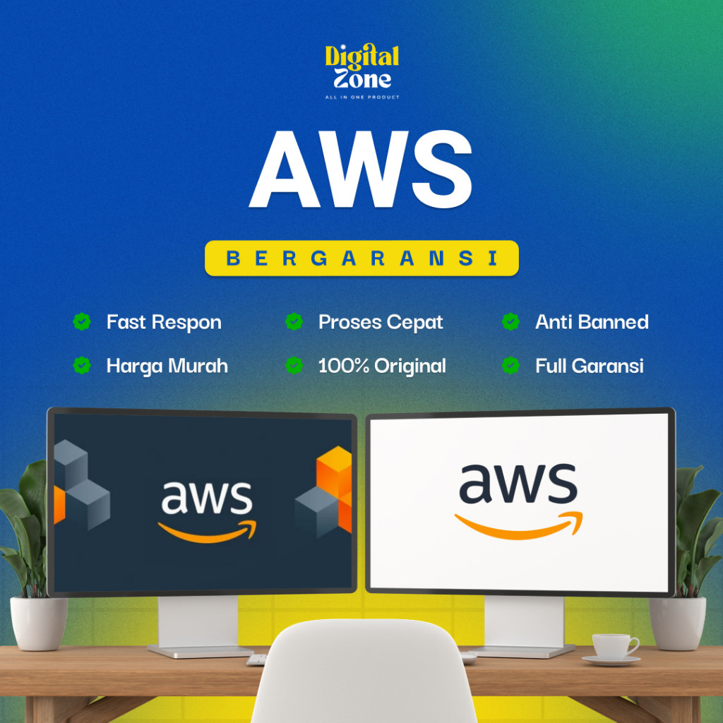 Akun Amazon AWS Free Tier 1 Tahun Full Region MURAH