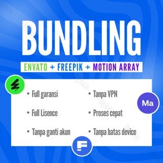 Motion array + Free pik + Envato bundling bergaransi