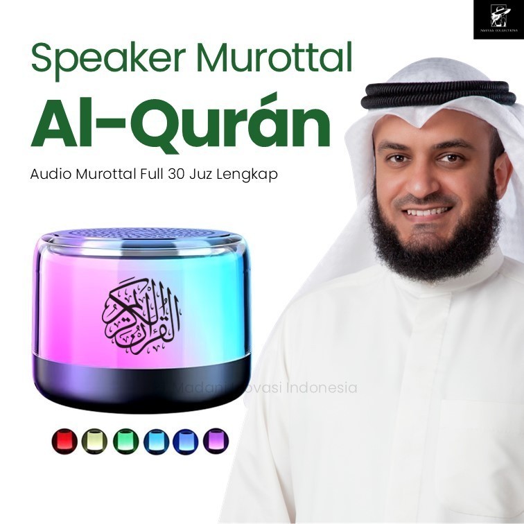 Speaker Murottal Alquran 30 Juz Lengkap lampu RGB