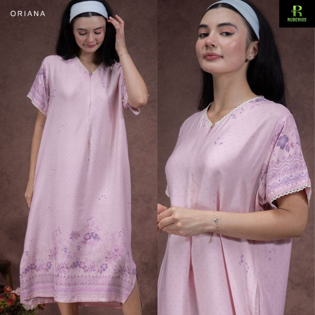 Oriana Homewear Maxi Dress Daster Renda Kaiva Nerissa Series