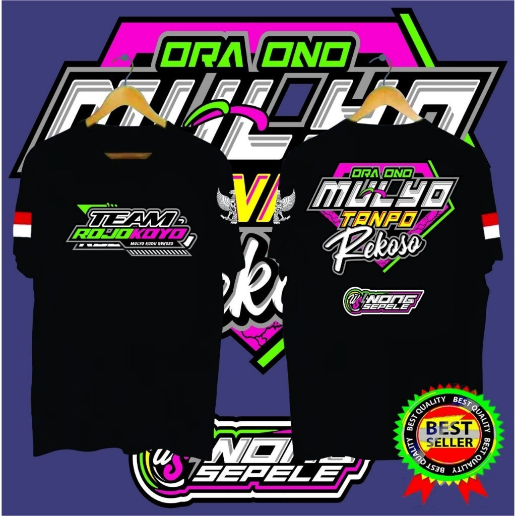 KAOS PRIA TEAM ROJOKOYO |  SIMPLE, DINAMIS, DAN MEMBERIKAN KESAN KASUAL