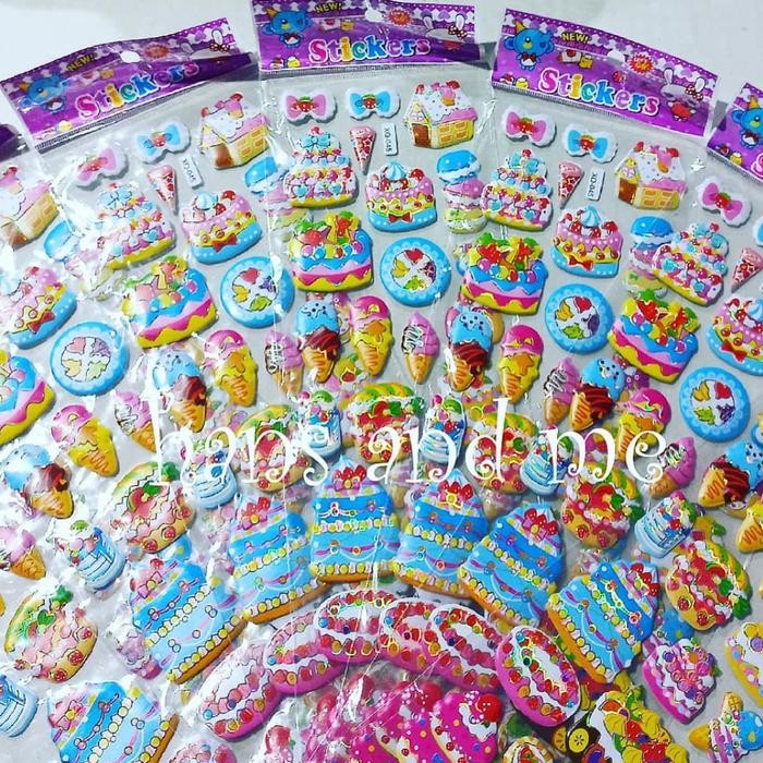 Stivker Anak Stiker Timbul Kue Ulang Tahun