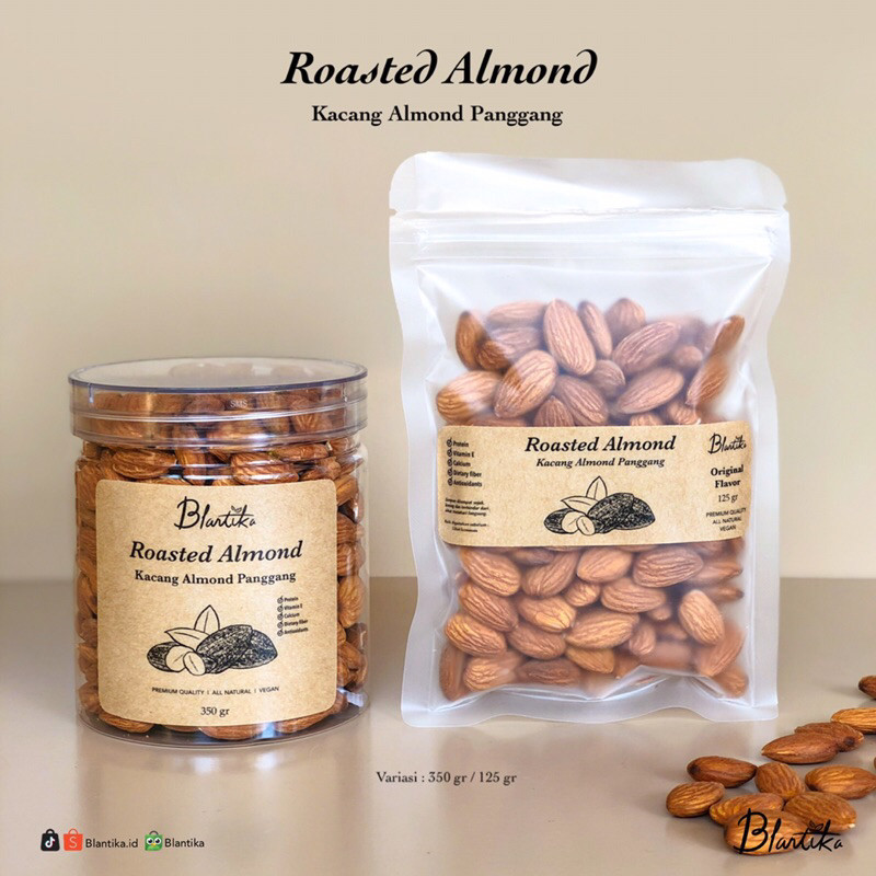 

JAMIN MURAH !!!Blantika - Kacang Almond / Roasted Almond Premium USA(BISA LANGSUNG ORDER)