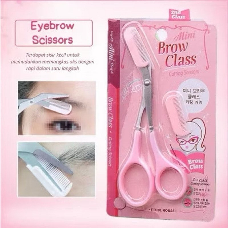 

Gunting Alis / Gunting Cukur Alis Mata / Gunting Perapi Alis / Gunting Sisir Alis Mata / Eyebrow Trimmer with Comb E03
