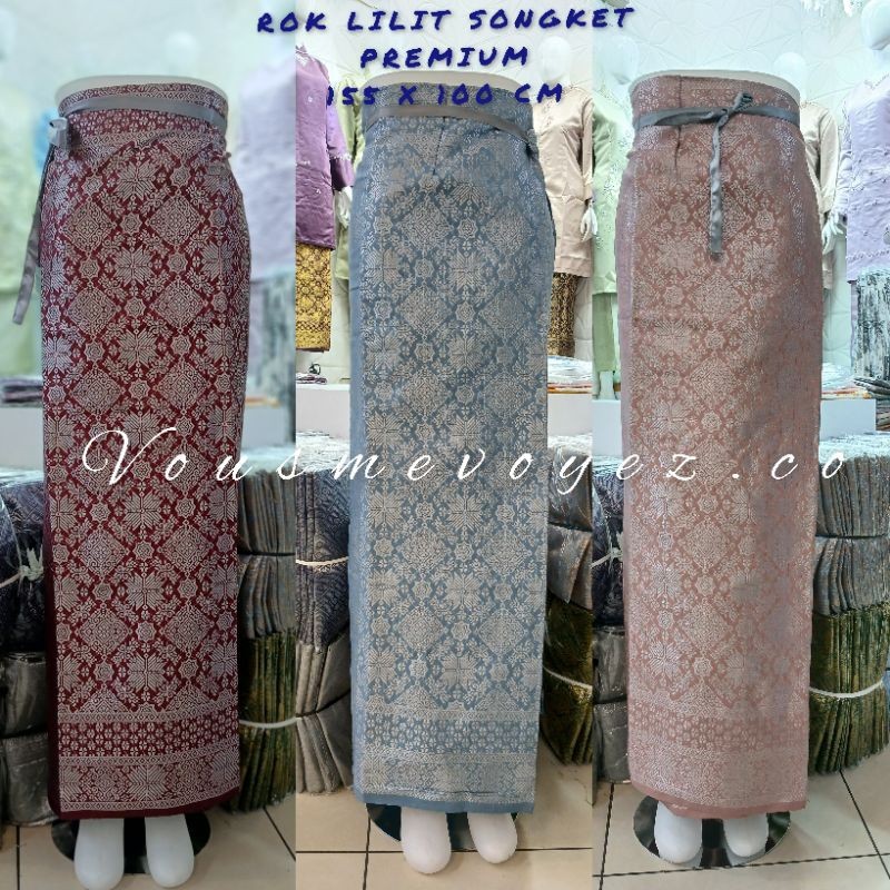 CUANFEST REALPICT ROK SONGKET LILIT MELAYU / ROK SONGKET PALEMBANG / ROK LILIT SONGKET / ROK SONGKET