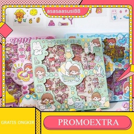 

UG 100 Lembar Stiker Motif Kartun Korea Lucu Anti Air Dekorasi Handbook Scrapbook DIY