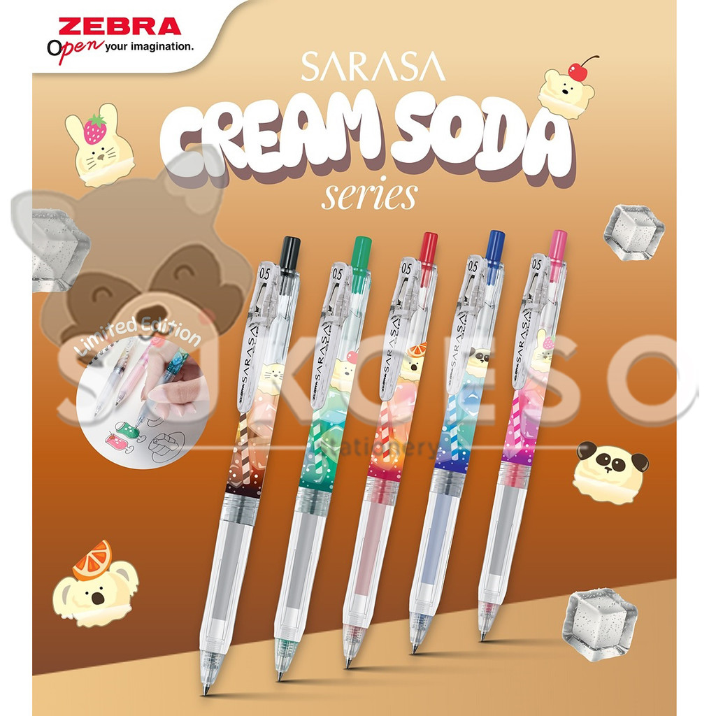 

SARASA Clip 0.5mm Cream Soda Color Gel Pen - Pulpen SATUAN Limited Edition