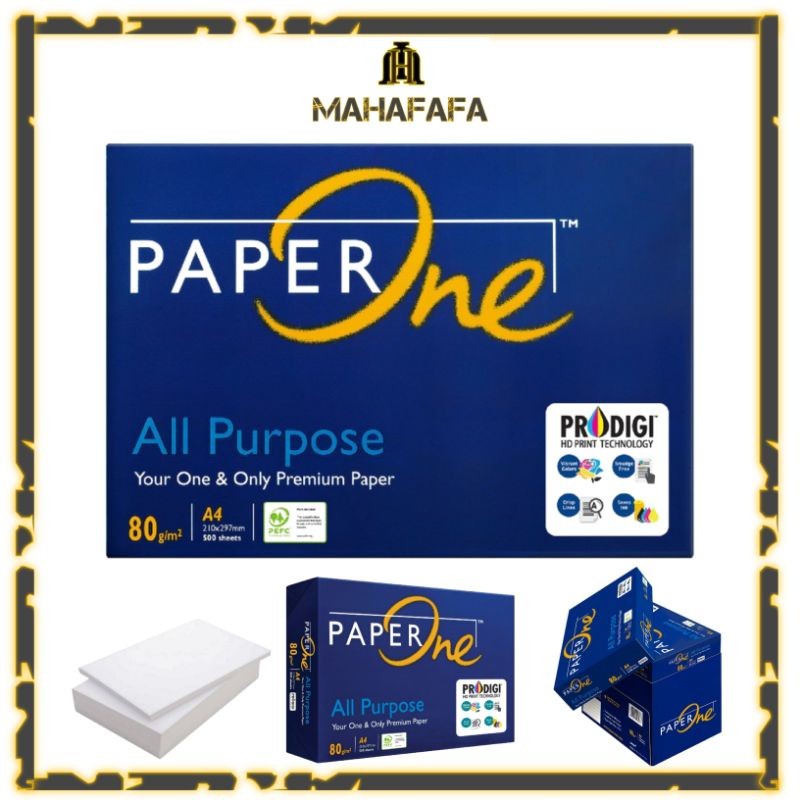 

Kertas A4 80 Gram PaperOne 1 Kg 200 Lembar
