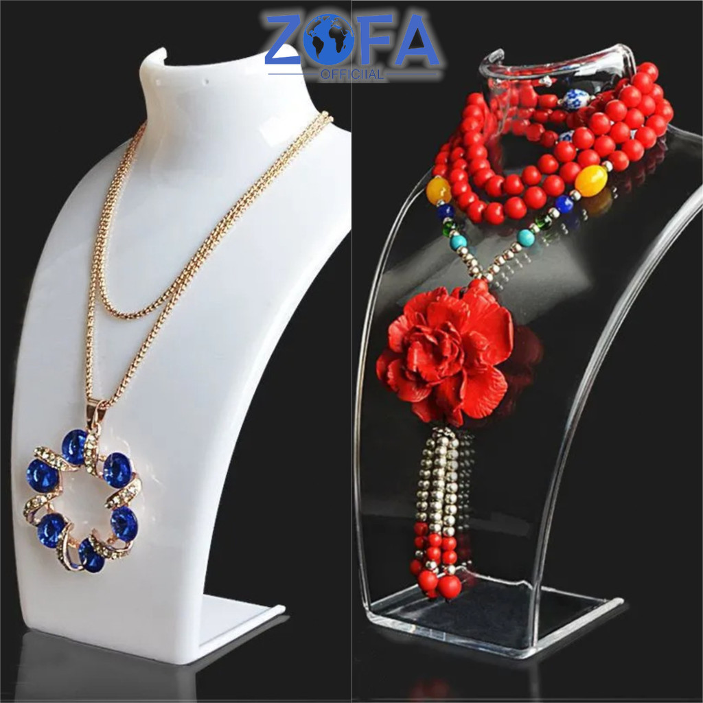 Pajangan Display /Patung Akrilik Display Patung Display Leher Display Kalung Pajangan Kalung Display
