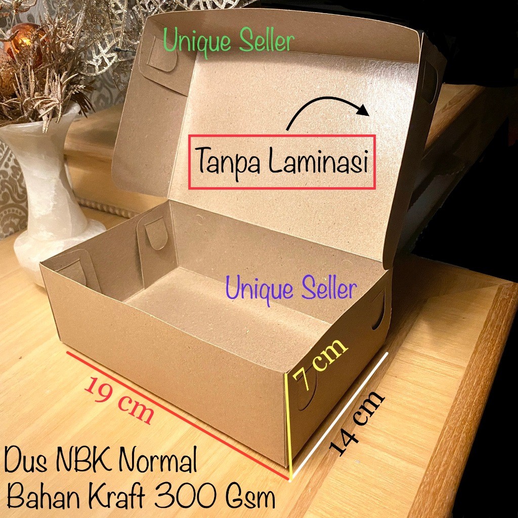 

[Isi100] Dus Kotak Box NBK Normal uk 19.5x14x7 KRAFT 300 Gram / Dus Box Kotak Kue Roti NBK Normal 19.5x14x7 KRAFT 300 Gsm / Dus Box Kotak Berkat Oleh Oleh 19.5x14 x 7 / Dus Box Kotak Hampers 19.5x 14 x 7 / Dus Box Kotak Jajan