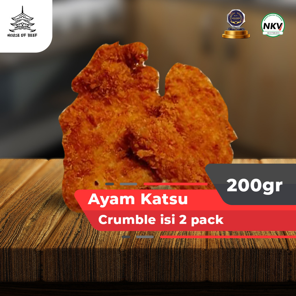 

Ayam katsu crumble 300gr pack vacum frozen