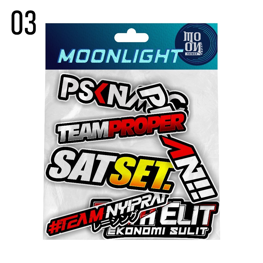

STIKER PACK KATA-KATA VIRAL - MOONLight 03