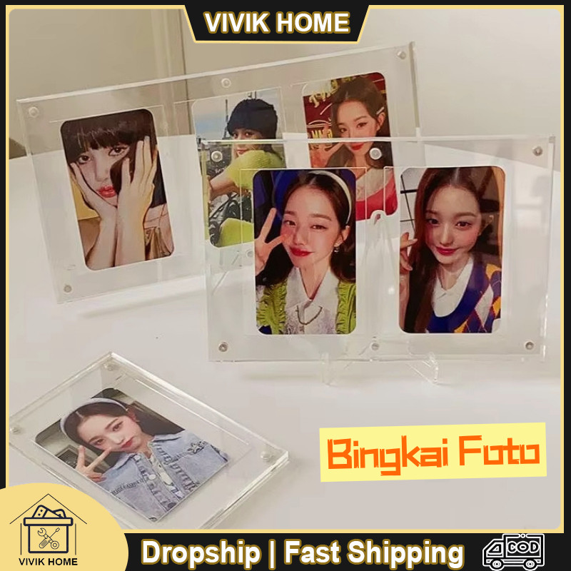 Frame Photocard Akrilik Magnet Bingkai Foto Akrilik MPC Kpop Tempat Kartu Id Card Akrilik