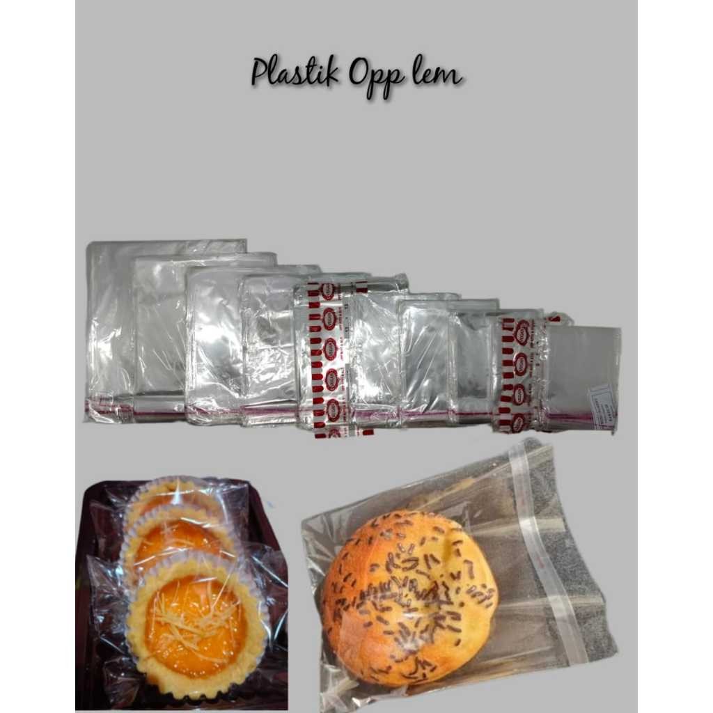 Plastik OPP Roti Kue 9x9 10x10 11x11 12x12 13x13 14x14 15x15 16x16 Bakery Undangan 13x15 8x8 10x15 8