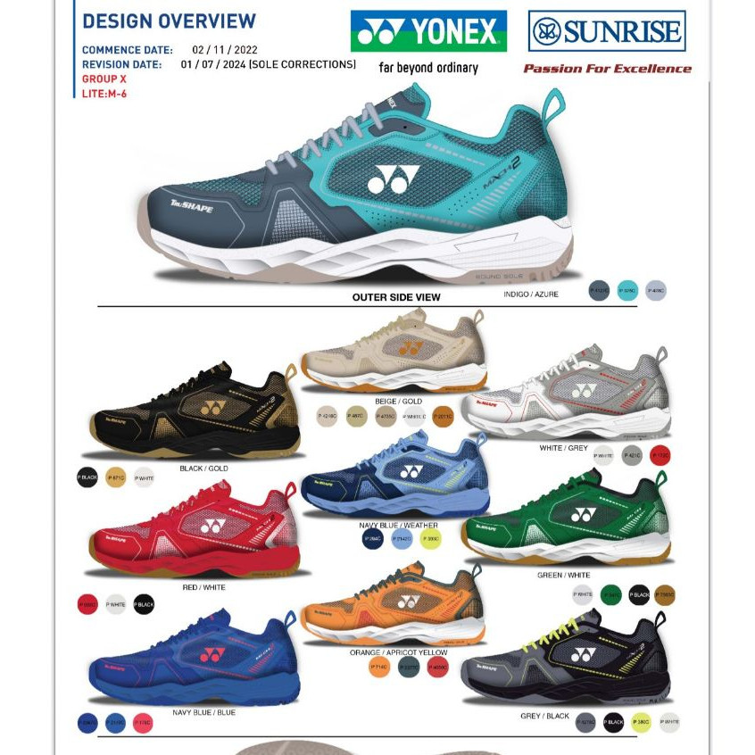 Sepatu Badminton YONEX MACH 2 II ORI