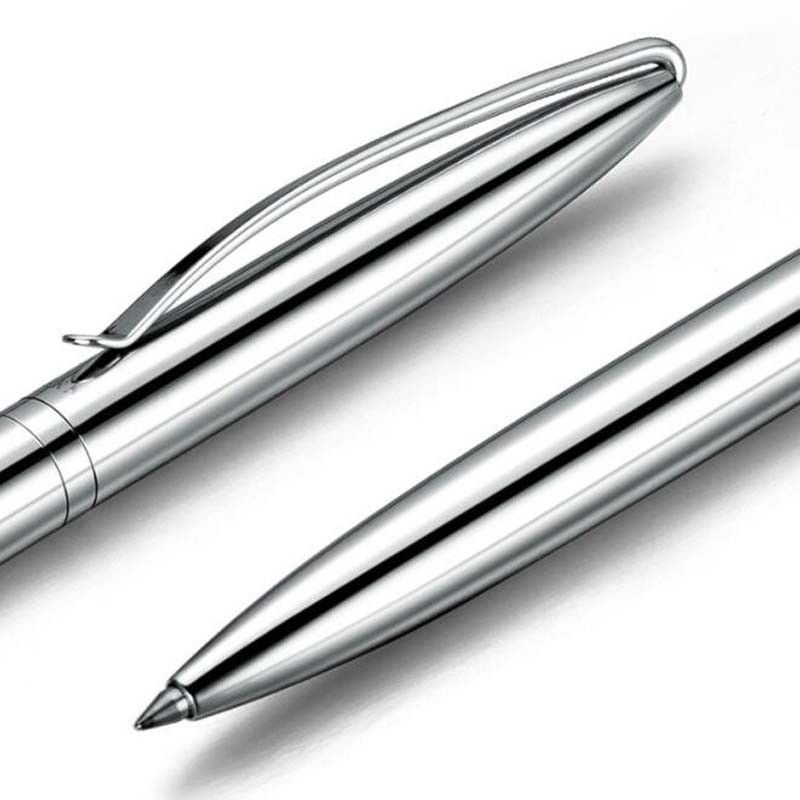 

Business Metal 201 Ballpoint Pen Stainless steel Sculpture School Student Office Stationery Gifts