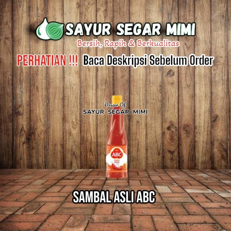 

Sambal Asli ABC 135ML - Sayur Palembang