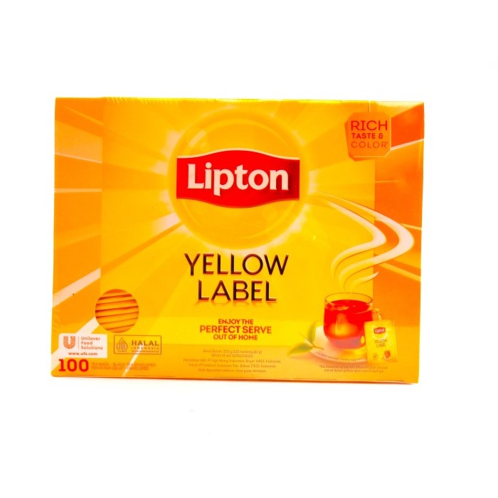 

Lipton Yellow Label 100 Tea Bag Envelope / Teh Lipton / Teh Hitam