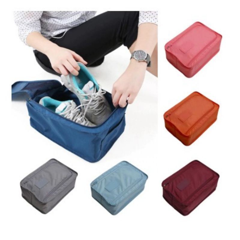 QM - Tas Sendal Sepatu Shoes Bag Organizer Pouch Shoes Travel Monopoly Shoes Bag Travel br