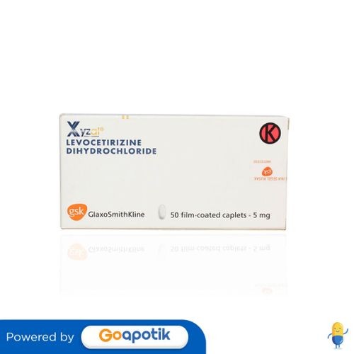 Xyzal 5 Mg Box Isi 50 Tablet
