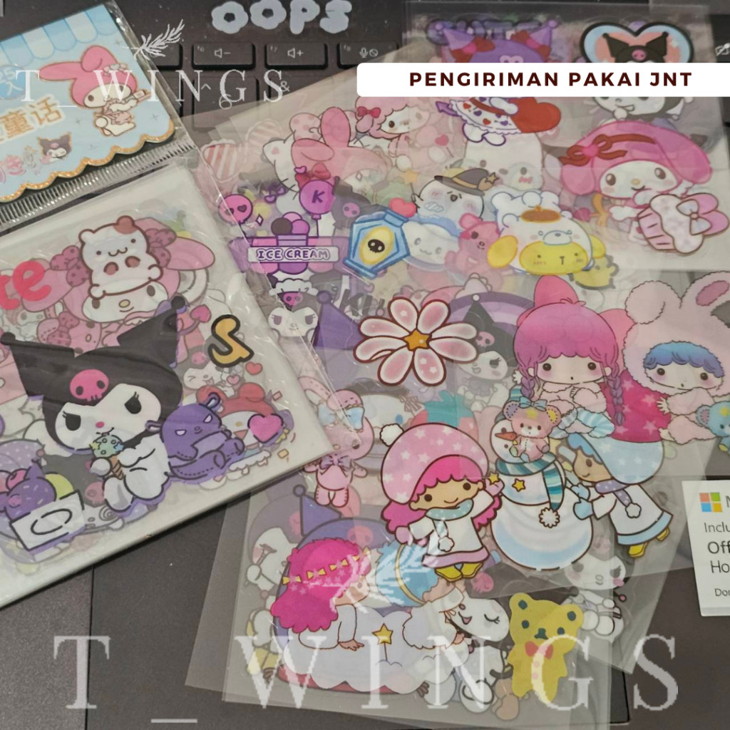 

Stiker Masu 25Lembar / Stiker PET WaterProff Masu & Sanrio 25Lembar / Stiker Viral DIY Masu Sanrio