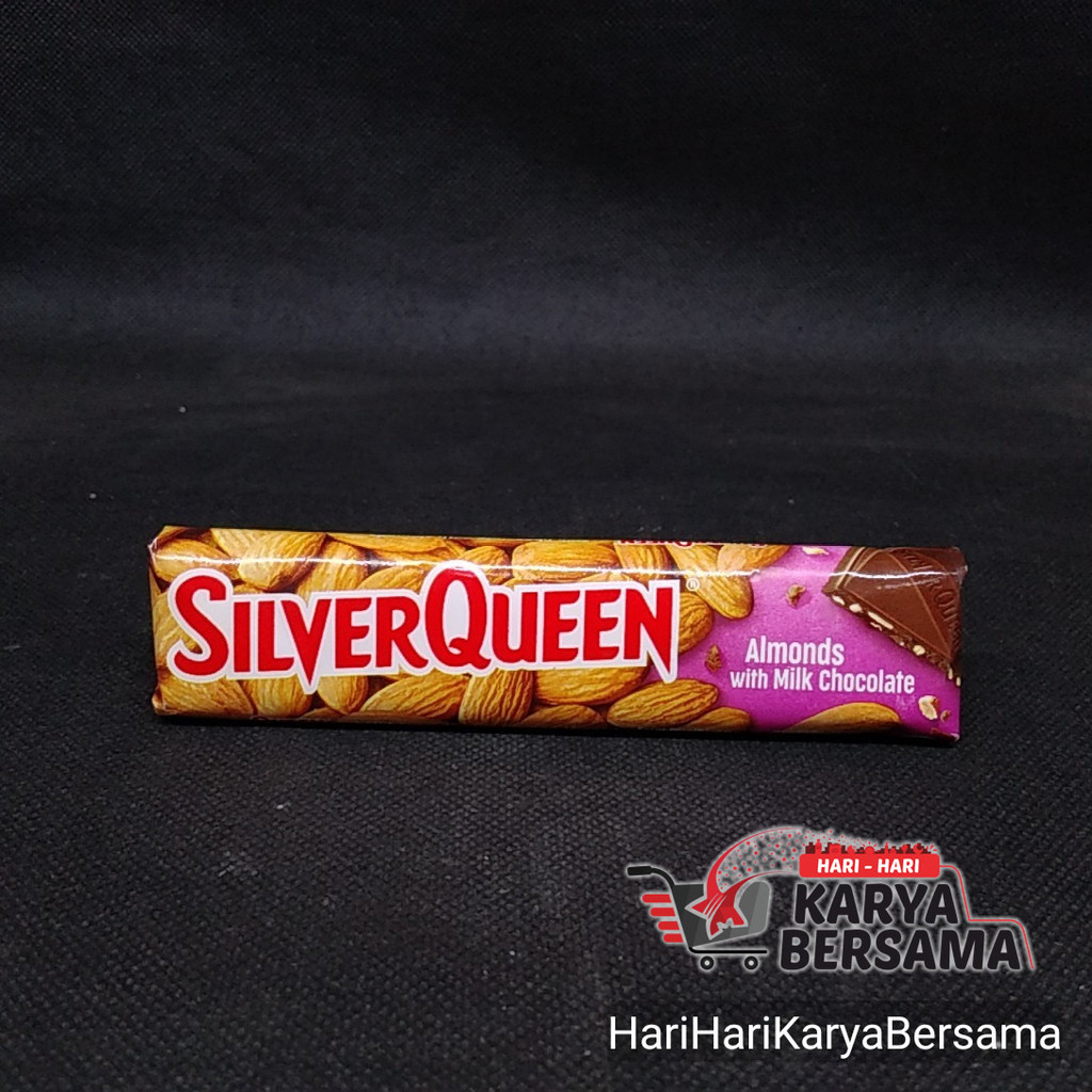 

MAKANAN RINGAN COKLAT SILVER QUEEN ALMONDS MILK CHOCOLATE 25GR