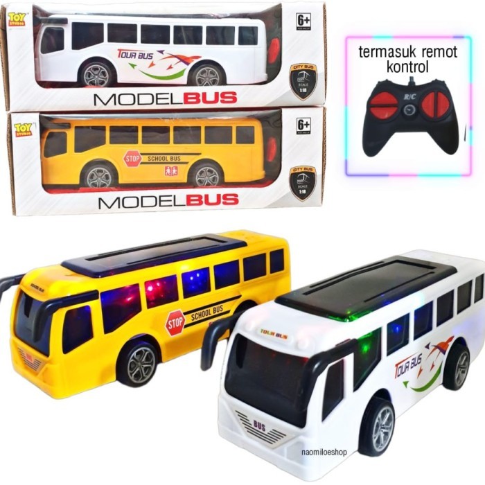 MAXH RC BUS BASURI TELOLET mainan bis basuri travel perjalanan bunyi telolet remote control - BUS SE