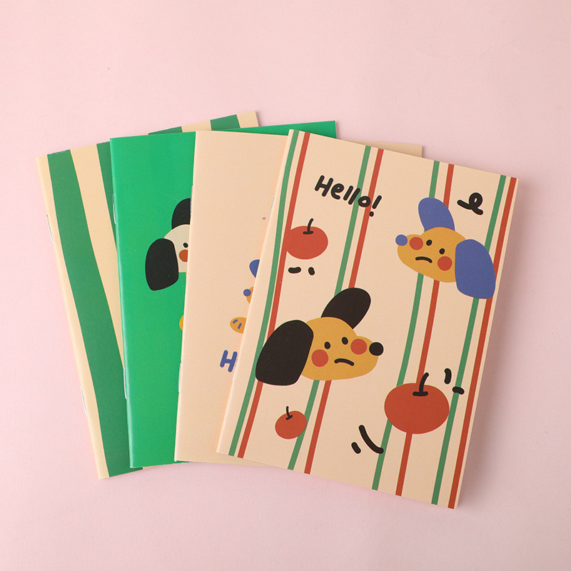 

Bview Art 4 pcs creative notebook 8.5*12cm cute small notepad 32 pages cartoon small book small gift