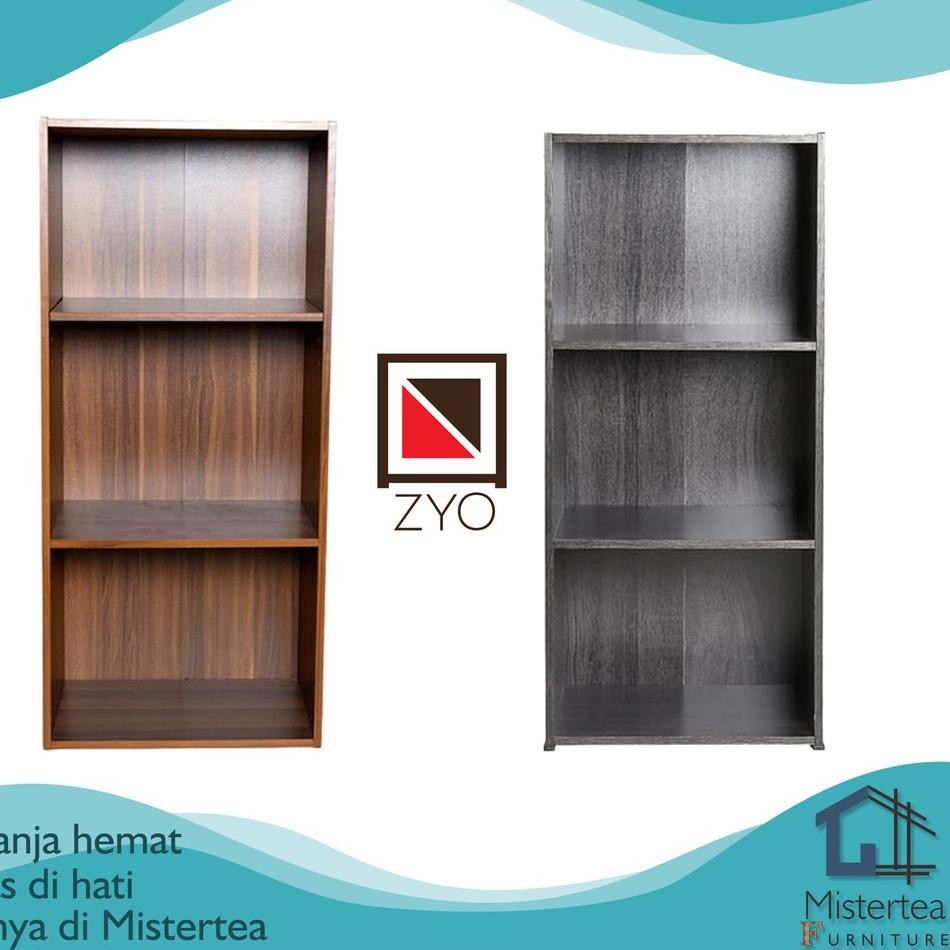 ◘ RAK ZYO SERBAGUNA KAYU PARTIKEL 3 SUSUN / Rak Buku / Rak Baju / Rak Kaset / Rak susun/ kayu partik