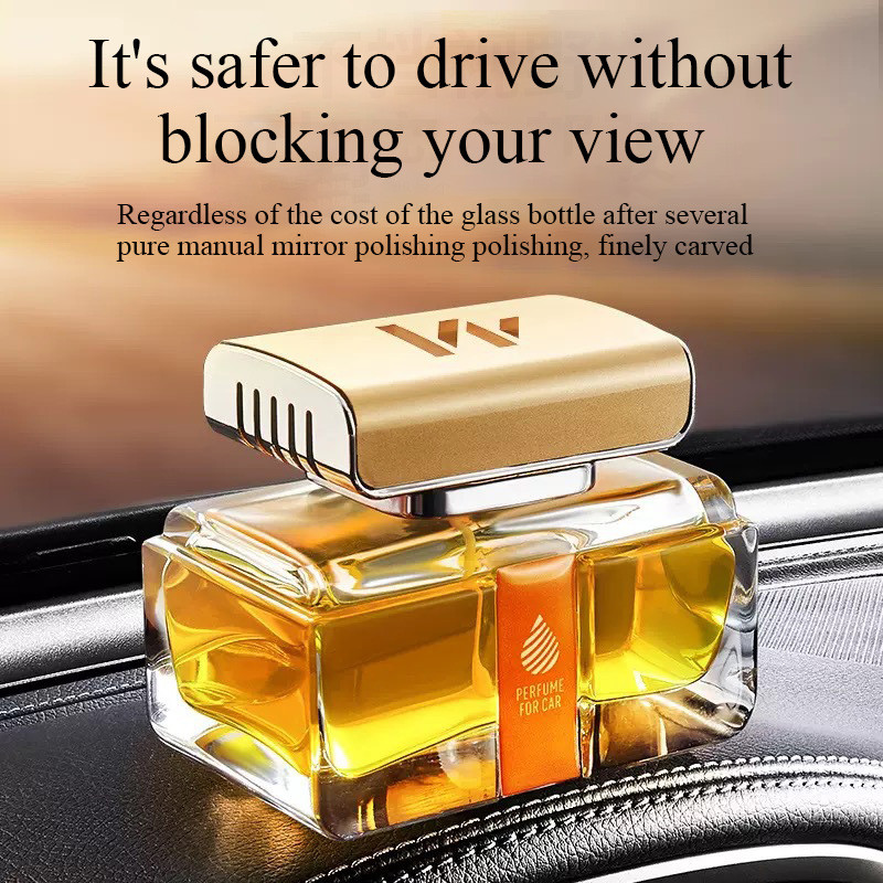 COD80ML Parfum mobil Hiasan dashboard Mobil Tempat Parfum Mobil Bahan Crystal Bisa Isi Ulang Cantik