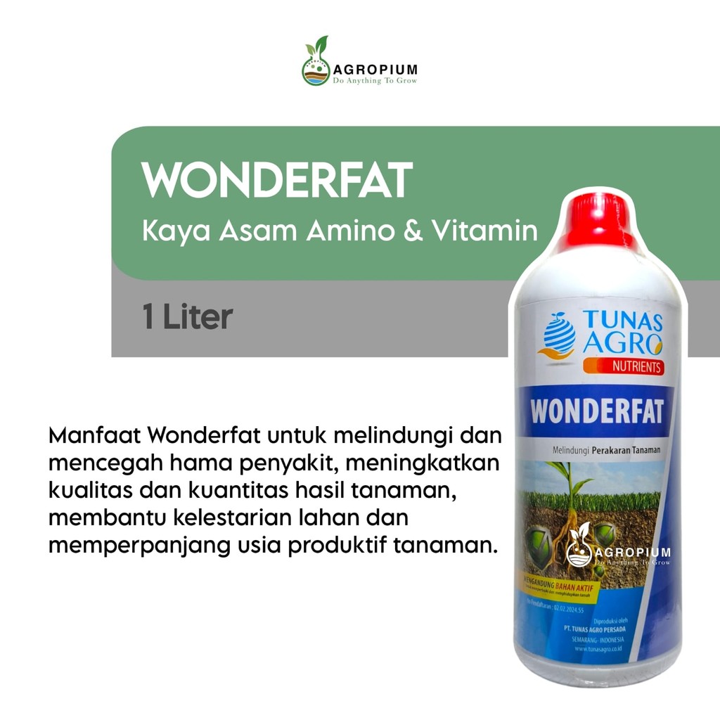 Nutrisi WONDERFAT 1 Liter Melindungi Perakaran Tanaman Tunas Agro