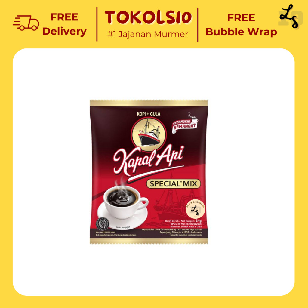 

Kopi Kapal Api Special Mix 24 Gr Isi 10 Sachet