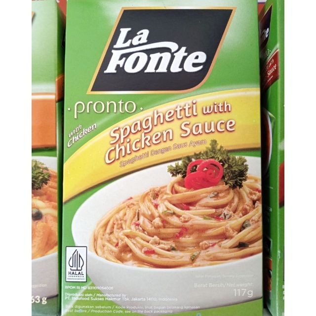 

La Fonte Pronto Spaghetti Chicken Sauce 117gr
