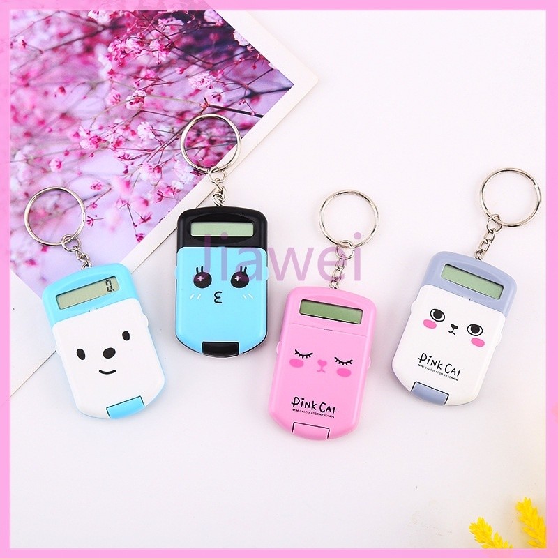 

Jiawei Kalkulator Mini / Kalkulator Saku Portabel dengan Gantungan Kunci