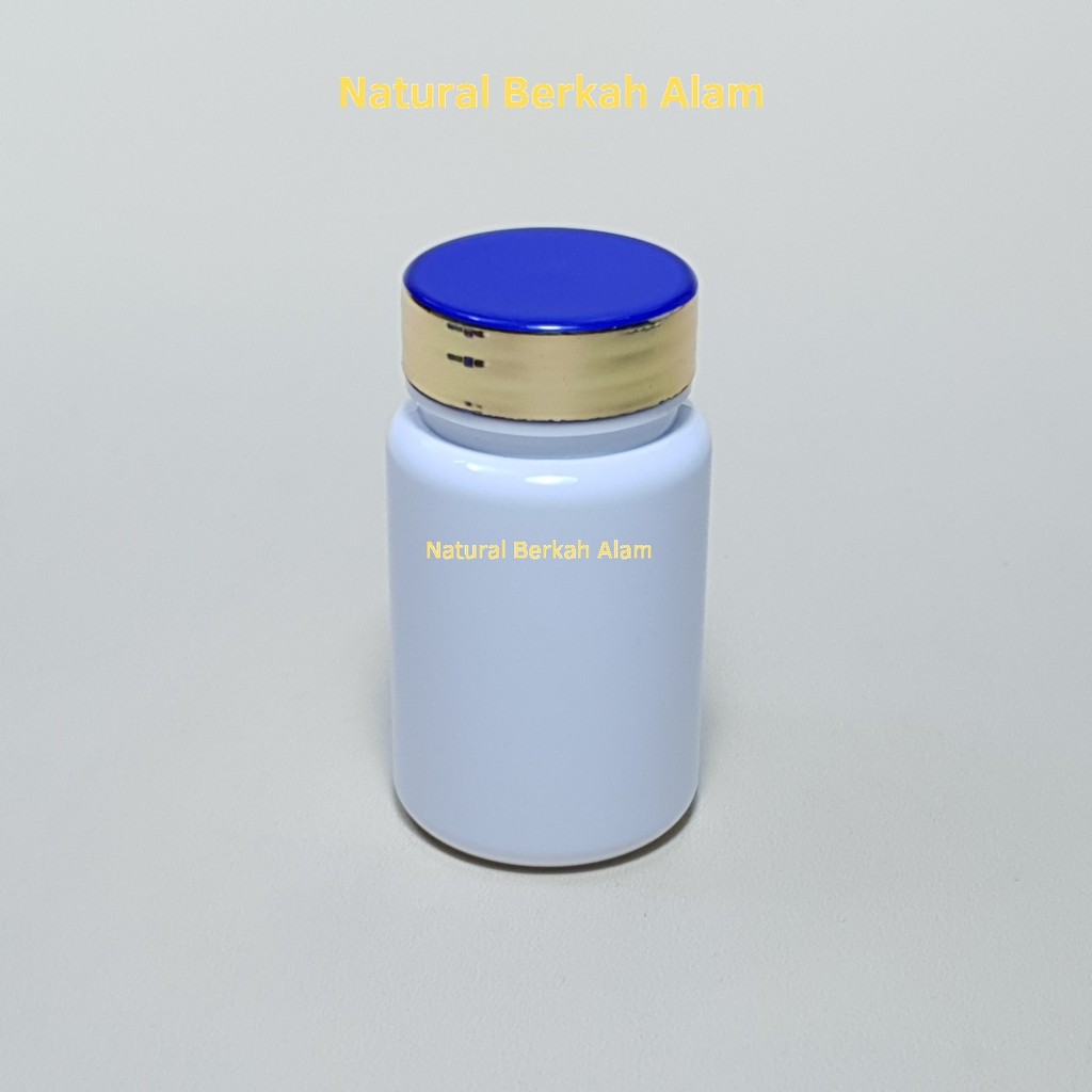 Botol Obat 100 ml Putih Plug Segel / Botol Kapsul 100 ml