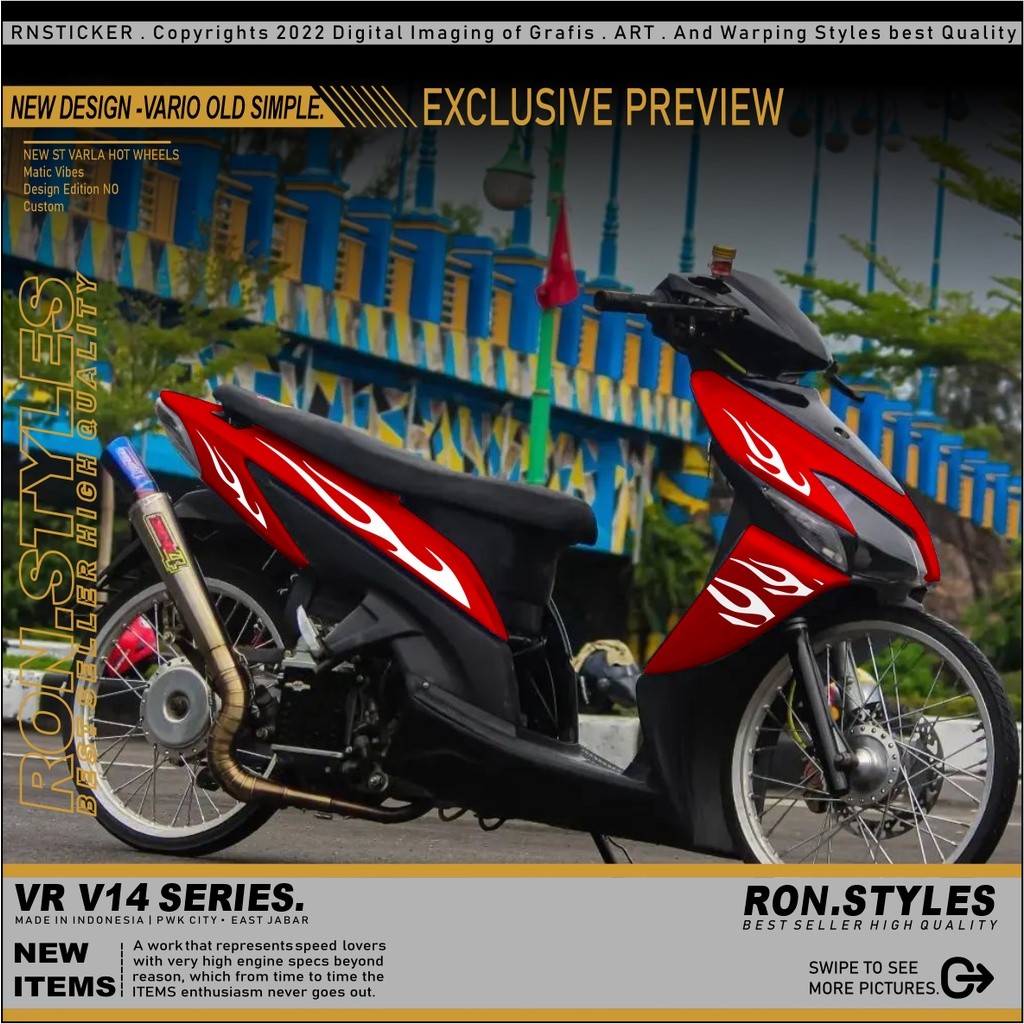 CUTTING STICKER STRIPING VARIO 110 OLD STRIPING
