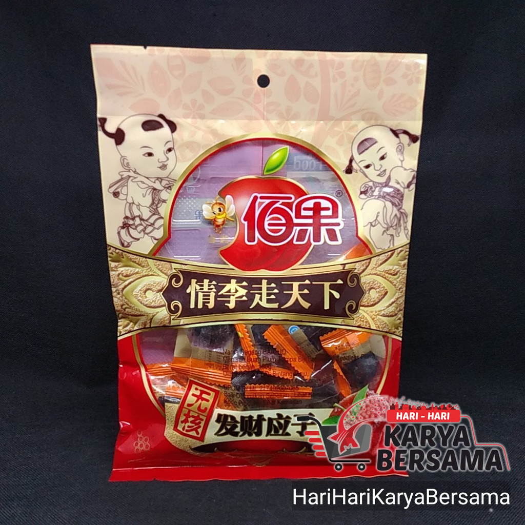 

MAKANAN RINGAN MANISAN PLUM BAI GUO U HEK FAT CHAI ING CE 180GR