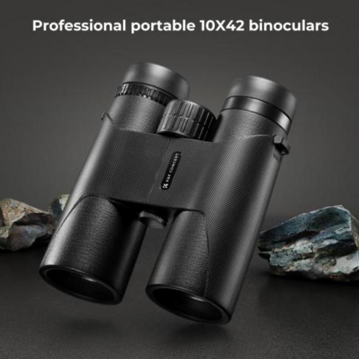 K&F Concept KNF 10x42 Compact Binoculars Teropong for Kids and Adults IP66 Waterproof with Tripod Co