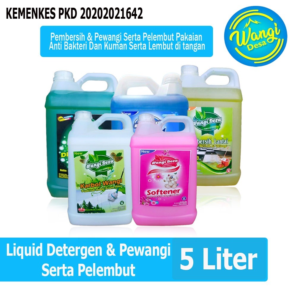 Sabun Wangi Desa New 5 Liter Aroma Fresh Wangi Desa Grade B