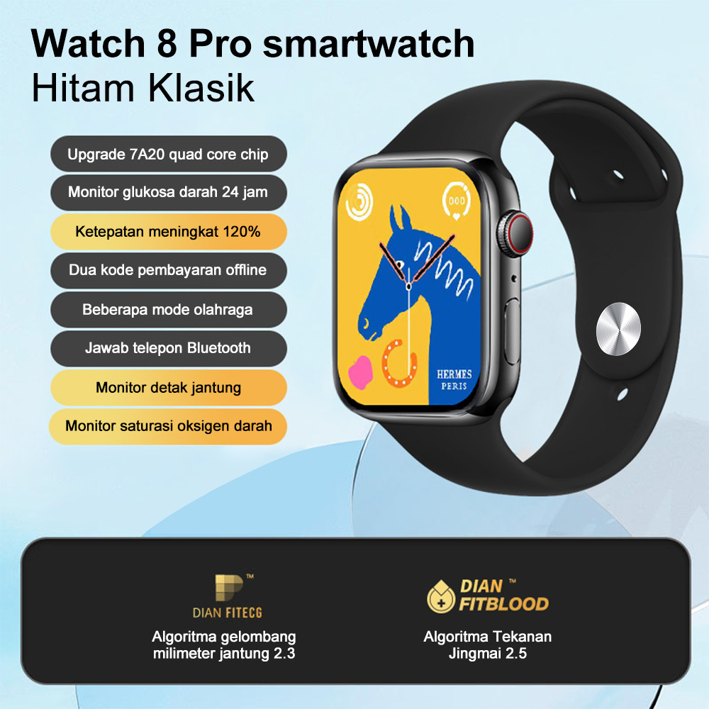 ASLI SmartWatch Waterproof Bluetooth Call Jam Smartwatch Outdoor Olahraga Watch Wanita Pria
