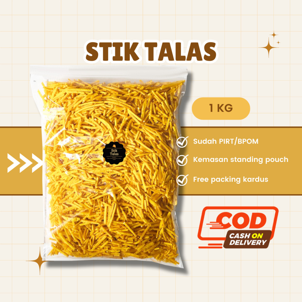 

[DELISH SNACKS] Stik Talas Original (Grosir) 250gr 500gr 1 KG / Snack Cemilan Camilan Grosiran