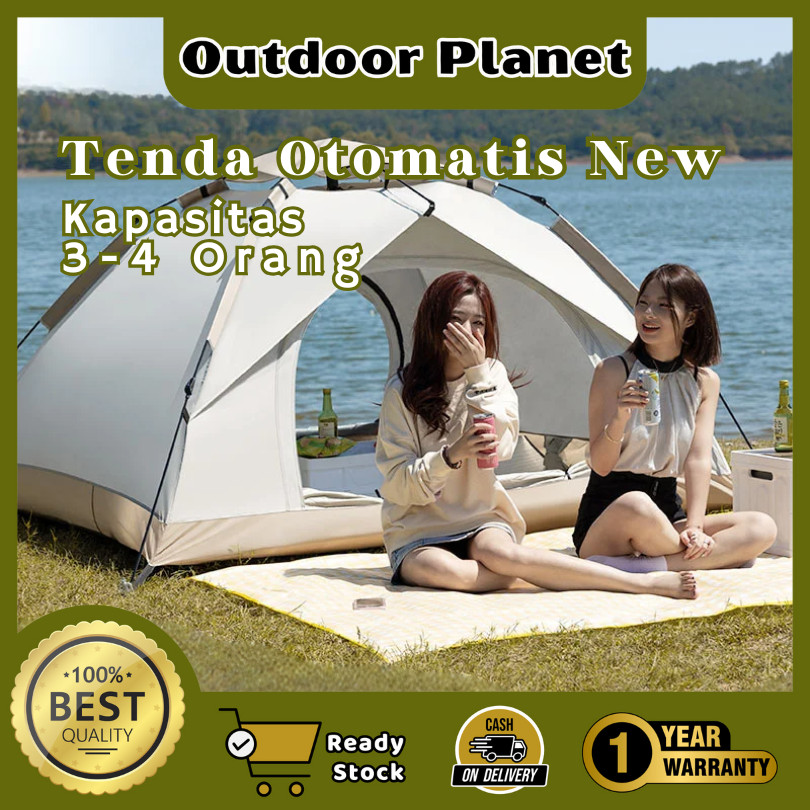 OUTDOOR Planet (GARANSI 1 TAHUN)Tenda Camping Kapasitas 2-4 orang tenda camping 4 orang Tenda Otomat