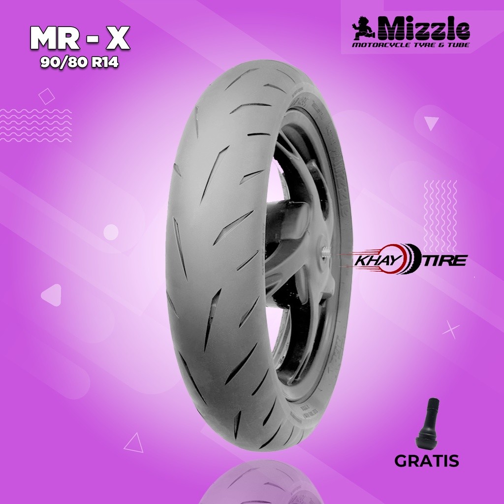 Ban Motor Matic Soft Compound MIZZLE MR-X 90/80 Ring 14 Tubeless